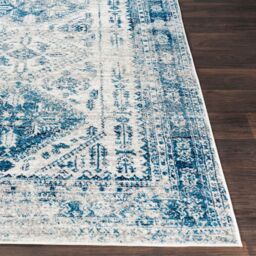 Livabliss Monte Carlo-Vintage Blue Grey White Traditional Boho Living Rug - Size: 120 cm x 170 cm - thumbnail 5