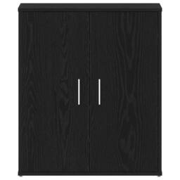 Berkfield Home Modern Black Oak Shoe Cabinet 60x35x70 cm Made from Engineered Wood - Size: 60 x 35 x 70 cm - thumbnail 6