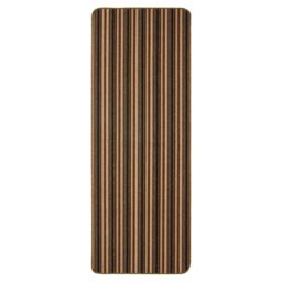THE RUGS Washable All-Purpose Nonslip Mats Stripe Design 112 in Brown - Size: 67 cm x 240 cm - thumbnail 4
