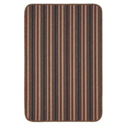 THE RUGS Washable All-Purpose Nonslip Mats Stripe Design 112 in Brown - Size: 67 cm x 240 cm - thumbnail 1