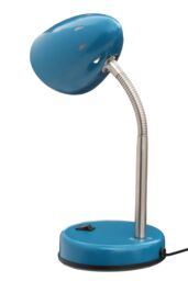 Orsina Red Table Lamp for Work Desk, Desk Lamp with Conical Lamp Head, Long Lasting Iron Bedside Lamp in Blue - thumbnail 3