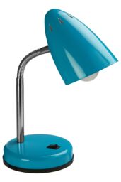 Orsina Red Table Lamp for Work Desk, Desk Lamp with Conical Lamp Head, Long Lasting Iron Bedside Lamp in Blue - thumbnail 4