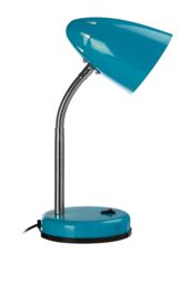 Orsina Red Table Lamp for Work Desk, Desk Lamp with Conical Lamp Head, Long Lasting Iron Bedside Lamp in Blue - thumbnail 1