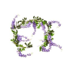 Marco Paul Summer Wisteria Floral 180cm Hanging Garland in Purple - thumbnail 3