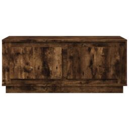 Berkfield Home Coffee Table Smoked Oak 102x50x44 cm Engineered Wood in Brown - Size: 102 x 50 x 44 cm - thumbnail 6