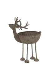 KDMD Rustic Metal Reindeer Bowl - Handcrafted Decor & Serveware in Light Brown - thumbnail 3