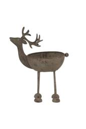 KDMD Rustic Metal Reindeer Bowl - Handcrafted Decor & Serveware in Light Brown - thumbnail 4