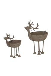 KDMD Rustic Metal Reindeer Bowl - Handcrafted Decor & Serveware in Light Brown - thumbnail 5