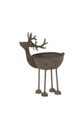 KDMD Rustic Metal Reindeer Bowl - Handcrafted Decor & Serveware in Light Brown - thumbnail 2