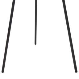 Wyld and Coco Floor Lamp - Woven Bamboo Shade 120 cm Black Metal Tripod Base - thumbnail 8