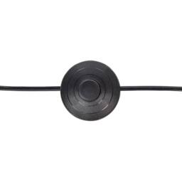 Wyld and Coco Floor Lamp - Woven Bamboo Shade 120 cm Black Metal Tripod Base - thumbnail 7