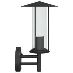 Berkfield Home Outdoor Wall Lights 2pcs Black Stainless Steel - thumbnail 5