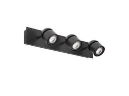 Netlighting Coco Triple Spotlight Wall Lamp Black 3x GU10