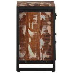 Berkfield Home Bedside Cabinet Multicolour 40x30x50 cm Solid Wood Reclaimed - Size: 40 x 30 x 50 cm - thumbnail 5