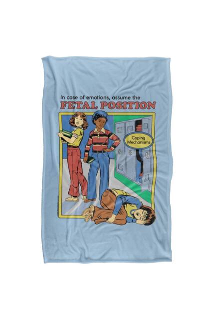 Steven Rhodes Assume The Fetal Position Silky Super Soft Throw Blanket - Size: Large - image 1