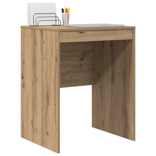 Berkfield Home Modern Writing Desk Artisan oak Engineered wood 60 x 50 x 76 cm in Brown - image 1