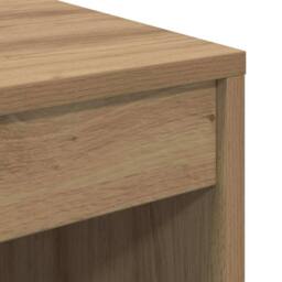 Berkfield Home Modern Writing Desk Artisan oak Engineered wood 60 x 50 x 76 cm in Brown - thumbnail 8