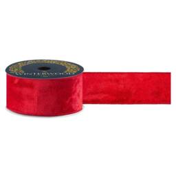 VFM e-Store Christmas Ribbon Garland 6cm x 10cm Red X 1 - Size: 6 cm x 10 cm - thumbnail 1