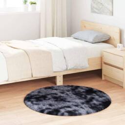 Berkfield Home Shaggy Rug High Pile NAVARRA Dark Grey 100x100 cm Polyester - Size: Medium - thumbnail 2