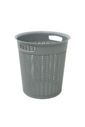JVL Loop Toilet Brush & Round Plastic Bin in White - thumbnail 4