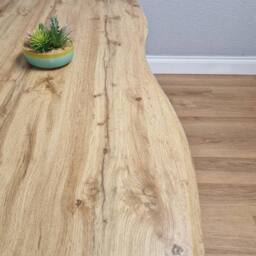 KOSY KOALA Wooden Dining Table With Metal Hairpin Legs for Dining Room, Work, or Study (Length 140cm) in Brown - thumbnail 6