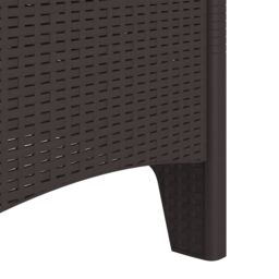 Berkfield Home Garden Chairs 2 pcs Brown Poly Rattan - thumbnail 8