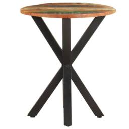 Berkfield Home Side Table 48x48x56 cm Solid Reclaimed Wood in Brown - Size: 48 x 48 x 56 cm - thumbnail 2