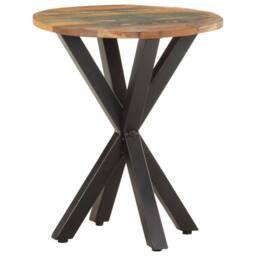 Berkfield Home Side Table 48x48x56 cm Solid Reclaimed Wood in Brown - Size: 48 x 48 x 56 cm - thumbnail 1