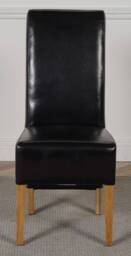 Thats Furniture Montana Leather Dining Chairs for Dining Room or Kitchen in Black - thumbnail 2