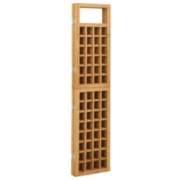 Berkfield Home Durable 4-Panel Room Divider/Trellis Solid Fir Wood 161x180 cm in Brown - thumbnail 4