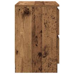 Berkfield Home TV Cabinet Old Wood 40x35x54 cm Engineered Wood in Brown - Size: 40 x 35 x 54 cm - thumbnail 7