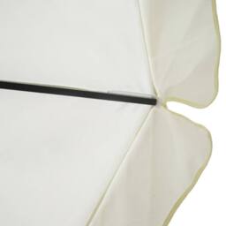 Berkfield Home Parasol White Aluminium 500 cm - thumbnail 4