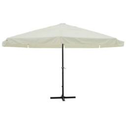 Berkfield Home Parasol White Aluminium 500 cm - thumbnail 2