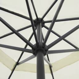 Berkfield Home Parasol White Aluminium 500 cm - thumbnail 3