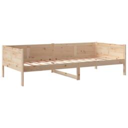 Berkfield Home Day Bed Solid Wood Pine 80x200 cm in Light Tan - thumbnail 4