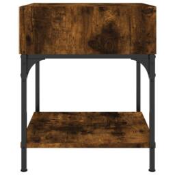 Berkfield Home Elegant Bedside Tables 2 pcs Smoked Oak 40x41x50 cm Engineered Wood in Brown - Size: 40 x 41 x 50 cm - thumbnail 6
