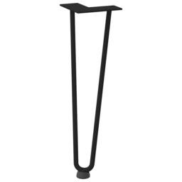 Berkfield Home Hairpin Table Legs 4 pcs Black 42 cm Solid Steel - thumbnail 4