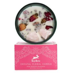 KDMD Hop Hare Crystal Magic Flower Candle - The Lovers in Pink - thumbnail 1