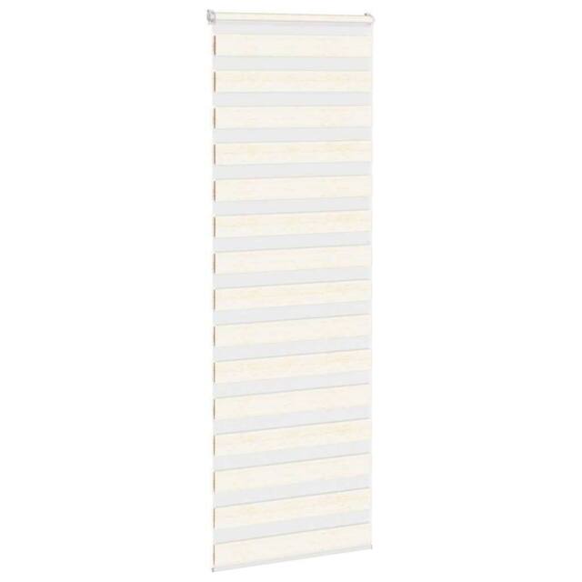 Berkfield Home Elegant Zebra Blind Marble Beige 80x200 cm Fabric Width 75.9 cm P - image 1