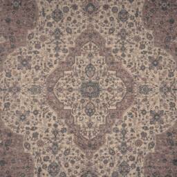 Kukoon Beige Medallion Washable & Non Slip Distressed Living Room Area Rug - Size: 200 cm x 290 cm - thumbnail 6