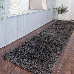 Kukoon Slate Grey Super Soft Shaggy Rug in Dark Grey - Size: 60 cm x 110 cm - thumbnail 5
