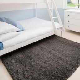 Kukoon Slate Grey Super Soft Shaggy Rug in Dark Grey - Size: 60 cm x 110 cm - thumbnail 2