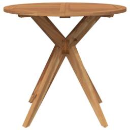Berkfield Home 3 Piece Garden Dining Set Solid Wood Acacia in Brown - thumbnail 4