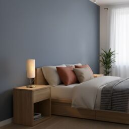 Happy Homewares Sleek Antique Brass Metal Table Lamp with Cylindrical Linen Shade in Metallic Gold - thumbnail 6