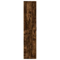 Berkfield Home Shoe Cabinet Smoked Oak 80x39x178 cm Engineered Wood in Brown - Size: 80 x 39 x 178 cm - thumbnail 4