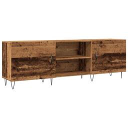 Berkfield Home TV Cabinet Old Wood 150x30x50 cm Engineered Wood in Brown - Size: 150 x 30 x 50 cm - thumbnail 3