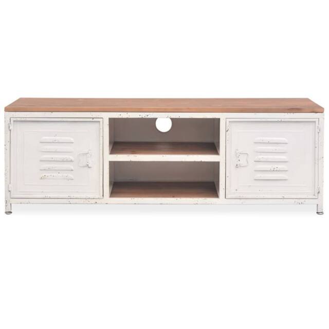 Berkfield Home TV Cabinet 120x30x40 cm White - Size: 120 x 30 x 40 cm - image 1