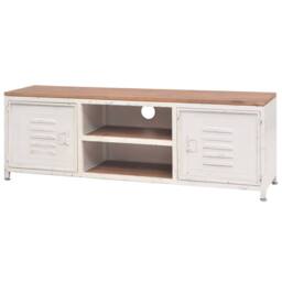 Berkfield Home TV Cabinet 120x30x40 cm White - Size: 120 x 30 x 40 cm - thumbnail 3
