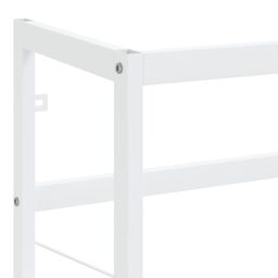 Berkfield Home Bathroom Washbasin Frame White 40x38x83 cm Iron - Size: 40 x 38 x 83 cm - thumbnail 6