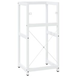 Berkfield Home Bathroom Washbasin Frame White 40x38x83 cm Iron - Size: 40 x 38 x 83 cm - thumbnail 5